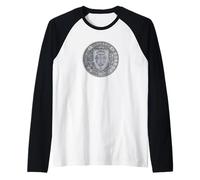 Medallón con escudo familiar de Santa Juana de Arco Camiseta Manga Raglan