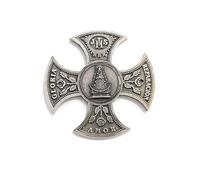 Medallón de Puerta Virgen del Rocío en Metal con baño de Plata de 5µm. Medida:78x78mm