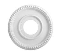 Medallón para lámpara de techo - Placa de poliuretano de 12,4 pulgadas 315 mm, diámetro interior de 4 pulgadas, 100 mm de diámetro interior, detalles de rosas de estilo europeo, moldura ligera, base