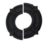 Medallones de Techo para Lámparas | Panel de Ventilador Negro Escindido,Paneles Decorativos Divisorios para Iluminación - Para Hogar Dormitorio Cocina Salón Apartamento Habitación Entrada Interior