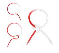 Medarchitect Cuerda de práctica para atar nudos quirúrgicos (6 unidades), herramienta de entrenamiento de sutura quirúrgica para estudiantes de medicina para dominar técnicas de nudo, cordón medio