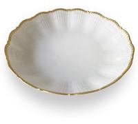 Medard de Noblat Plato de sopa (x6) Porcelena Blanco/Oro