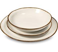 Medard de Noblat Vajilla de 18 piezas Gres Blanco