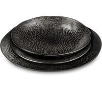 Medard de Noblat Vajilla de 18 piezas Gres Negro
