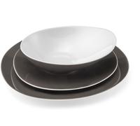 Medard de Noblat Vajilla de 18 piezas Porcelena Marron clair