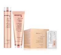 Medavita Huile D'Etoile Set Iluminador y Regenerador - Champú, Mascarilla y Tratamiento en Ampollas