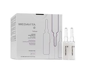 Medavita | Velour Lozione Dermorelax 12 ampollas x 6 ml, Loción capilar dermorelajante y calmante, pH 4,5, Made in Italy