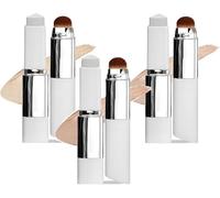 Medazy Color Changing Foundation Stick, Double-Headed Lightweight Foundation Stick for Flawless Coverage, Long-Lasting Matte Finish for All Skin Tones (Mix)