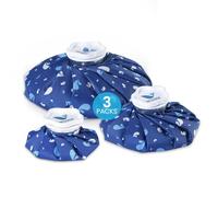 Medcosa Bolsa para Hielo - 3x Bolsa Impermeable para Hielo de tela suave que No Gotea - Ideal para Lesiones Método R.I.C.E. Esguinces y Dolores de Cabeza