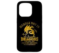 Meddle In The Affairs of Dragons Loves Dragons Cute Girl Carcasa para iPhone 15 Pro