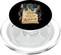 Meddle Not In The Affairs of Dragons For You Are Crunchy PopSockets PopGrip para MagSafe