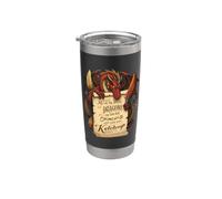 Meddle Not In The Affairs Of Dragons For You Are Crunchy Vaso térmico de acero inoxidable de doble pared