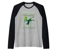 Meddle Not In The Affairs of Dragons Funny Kids Dragon Camiseta Manga Raglan