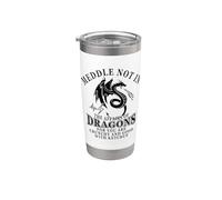 Meddle Not In The Affairs Of Dragons Vaso térmico de acero inoxidable de doble pared