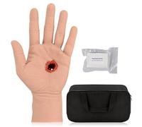 MedEduQuest BleedingSim GSW - Kit de entrenamiento de embalaje de heridas manuales, kit de entrenamiento para detener el sangrado, kit de control de sangrado para clases médicas, ligero