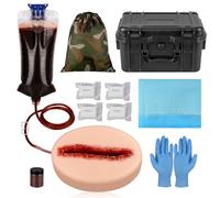 MedEduQuest Kit de Entrenamiento para Embalaje de Heridas de Laceración, Kit de Entrenamiento para Detener el Sangrado, Kit de Control de Sangrado para Clases Médicas - Caja Táctica