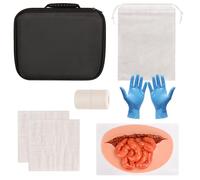MedEduQuest Simulador de intestino eviscerado adhesivo, entrenador de taponamiento de heridas abdominales abiertas, simulador de intestino delgado para la práctica del cuidado de heridas