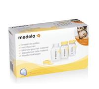Medela Biberones para el almacenamiento de leche materna, Sin BPA, Paquete de 3 uds. de 150 ml