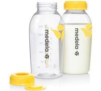Medela Biberones para el almacenamiento de leche materna, Sin BPA, Paquete de 2 uds. de 250 ml, Pack de 2 biberones