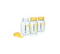 Medela Biberones para el almacenamiento de leche materna, Sin BPA, Paquete de 3 uds. de 150 ml