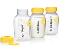 Medela Biberones para el almacenamiento de leche materna, Sin BPA, Paquete de 3 uds. de 150 ml