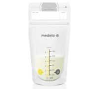 Medela Bolsas de almacenamiento de leche materna, 200 unidades, listas para usar, bolsas de almacenamiento de leche materna para lactancia, bolsa de pie, perfil plano que ahorra espacio, Claro