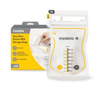 Medela bolsas de almacenamiento de leche materna Easy Pour, bolsas desechables de 210 ml, a prueba de fugas, protegen los nutrientes de la leche, sin BPA, paquete de 50 bolsas