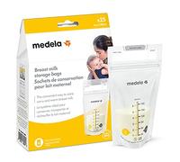 Medela Bolsas de almacenamiento de leche materna, listas para usar, bolsas de almacenamiento de leche materna para lactancia, bolsa de pie, perfil plano que ahorra espacio, 25 unidades (paquete de 1)