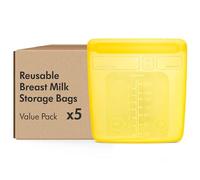 Medela Bolsas reutilizables para la conservación de leche materna, con apertura amplia y sistema con doble cierre, aptas para el refrigerador y el congelador, 220 ml, reutilizables hasta 500 veces