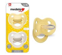 Medela Chupete para bebé | 6-18 meses | Libre de BPA | Ligero y Ortodóntico | Paquete de 2 | Girasol Pastel y Neutro