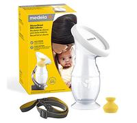 Medela Colector de leche de silicona con tapón a prueba de fugas, ventosa y correa para el cuello, 100 ml