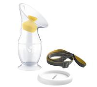 Medela colector de silicona para leche materna, copa de leche materna con base de succión y tapa para almacenar leche, adecuado para un uso diario