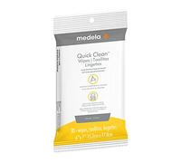 Medela Extractor de leche de limpieza rápida y toallitas para accesorios, 30 unidades, resellables, cómodas e higiénicas para limpiar mesas, encimeras, sillas y más