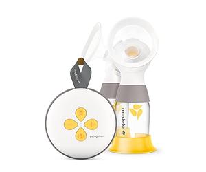 Medela - Extractor de leche eléctrico doble Swing Maxi, más leche en menos tiempo, recargable por USB, con protecciones PersonalFit Flex y tecnología Medela 2-Phase Expression
