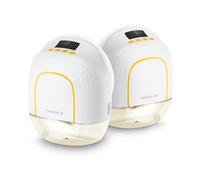 Medela Melody Inbra Extractor de leche manos libres doble sin cables (2x Extractor simple)- ajuste ultrasuave, todo en uno, rendimiento potente, 2 modos y 9 niveles, puerto USB-C
