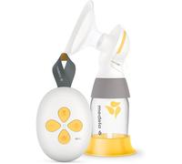 Medela extractor de leche eléctrico individual Solo, extracción silenciosa, recarga mediante USB, embudos PersonalFit Flex y tecnología 2-Phase Expression, Solo