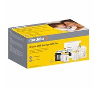 Medela Set de regalo para almacenar leche materna y refrigerador, sin BPA, incluye botellas, bolsas de almacenamiento, bolsas de esterilización para microondas y bolsa nevera con bolsa