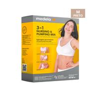 Medela Sujetador Lactancia y Expresión 3 en 1 Negro M