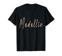 Medellín Colombia Diseño Vintage Elegante Camiseta