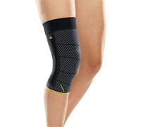 medi Genumedi E+Motion 3.0 - Rodillera deportiva con 3D con Pelotte de cuarzo de silicona, tamaño: V, cinta adhesiva de ajuste perfecto, fácil de poner, pelotte a medida, antiolores y termorregulador