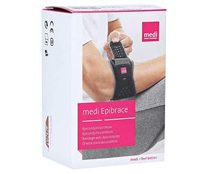 medi GmbH & Co.KG MEDI EPIBRACE - Banda antiepicondilitis para los codos, color gris