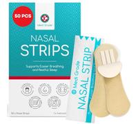 Medi Grade Tiras Nasales para Dormir, Pack de 100, Tono de la Piel | Dilatador Nasal Desechable para Respirar Mejor por la Nariz y Reducir los Ronquidos, Tiras Nasales Adhesivas Transpirables