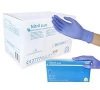 Medi-Inn Nitril Blue - Guantes desechables (sin talco, sin látex, 2000 unidades, talla S), color azul