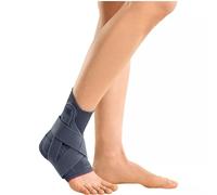 medi Levamed Active Tobillera derecha | Plata | Talla V | Con sistema de correa estabilizadora y zona de alivio ampliada | Punto cómodo único | Ajuste preciso