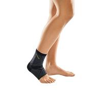 medi Levamed E+motion 3.0 - Tobillera deportiva con pelota de silicona de cuarzo 3D extrafina, talla: IV, puños cómodos para calcetines, gran zona de estiramiento, incluye ayuda para vestirse