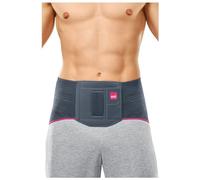 medi Lumbamed Plus - Faja lumbar para hombre | ortesis de soporte lumbar para estabilización con pelotte Vario-Flex | Color: Plata | Tamaño: V | Regula la humedad y transpirable