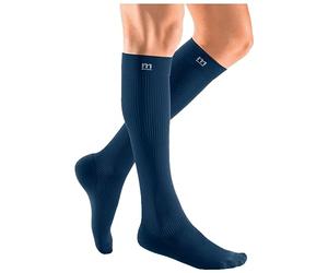 medi mediven active Medias de Compresión por Rodilla con Talón Refuerzo | KKL 2 | Azul Marino | Talla: VII | Punta Cerrada | Normal