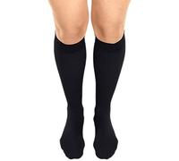 medi mediven Angio Medias de compresión para enfermedades venosas crónicas, KKL1, talla: IV, color: negro, cortas, talla de zapato 40 - 46, microcirculación de la piel estable, microfelpa, Negro , IV