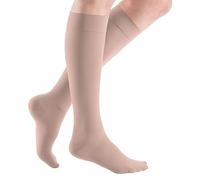 Medi mediven Elegance KKL 2 AD Medias por la rodilla cortas, sin borde adherente, encaje, gris, III