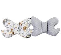 Medi Partners Almohada para bebé Mariposa 100% Algodón Minky Soporte para el cuello niños Cochecito Viajes Dormir Almohada Rollo de repetición